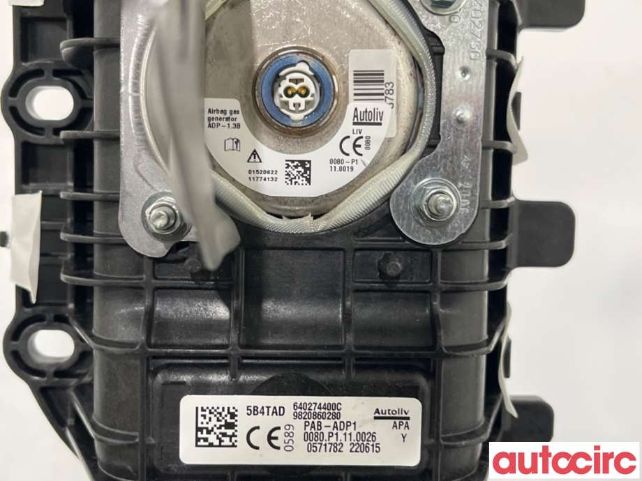 Airbag passasjer til Peugeot 208 2019-->> (Type II)  (PEUGEOT|9820860280|)