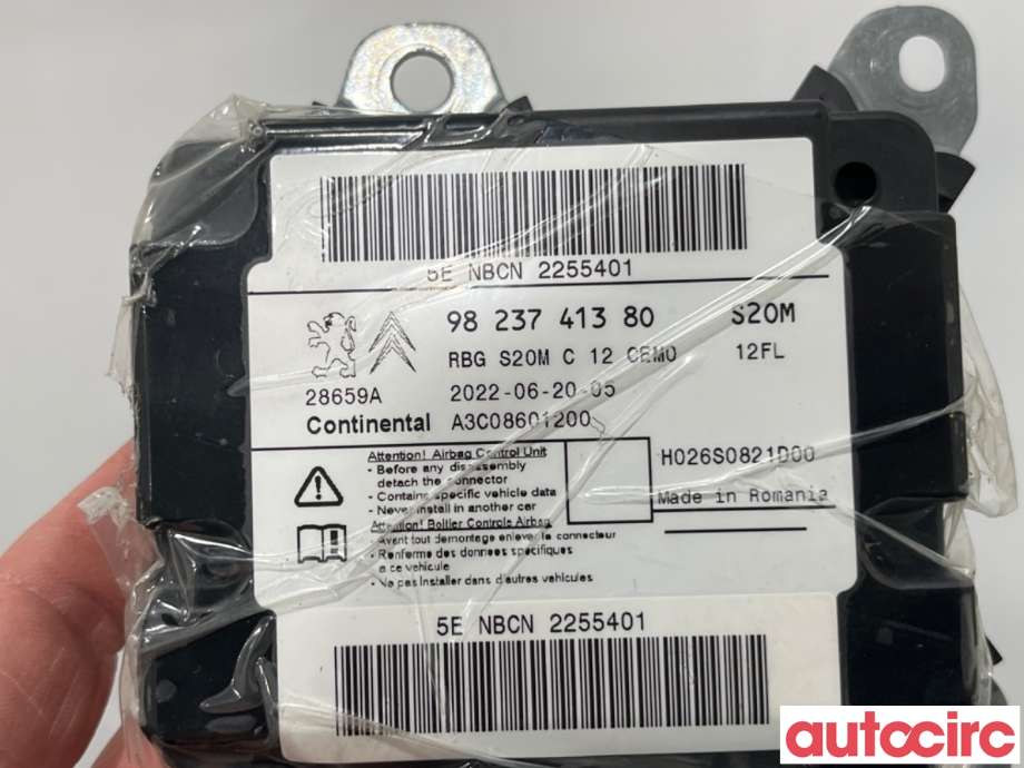 Airbag elektronikk til Peugeot 208 2019-->> (Type II) (PEUGEOT|1668221380|A3C08601200|9823741380)
