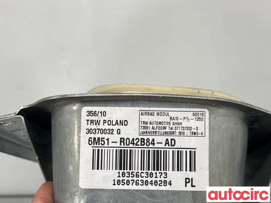Airbag passasjer til Ford Kuga 2008-2012 (Type I)  (FORD|1595017|30370032|6M51-R042B84-AD)