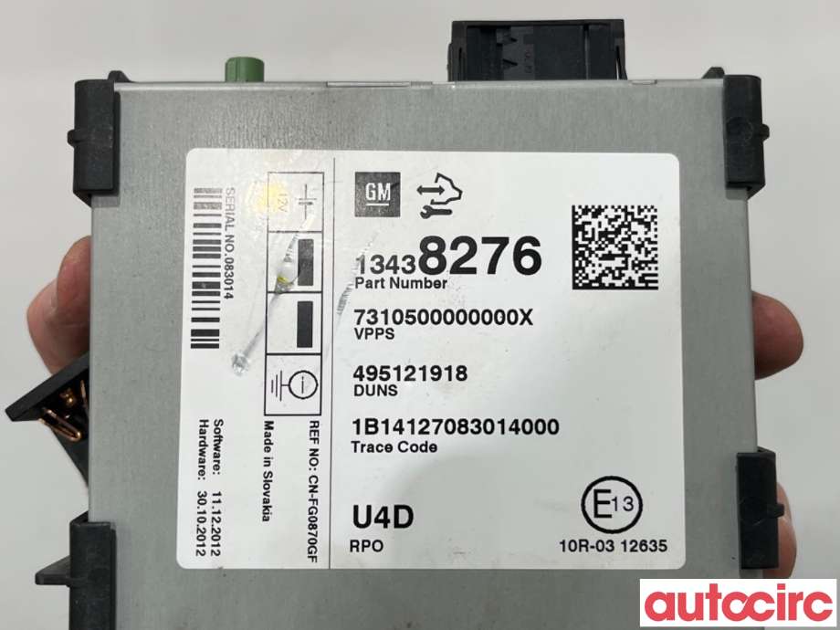 Styreenhet diverse til Opel Astra J 2010-2015  (OPEL|13483128|495121918|13438276)