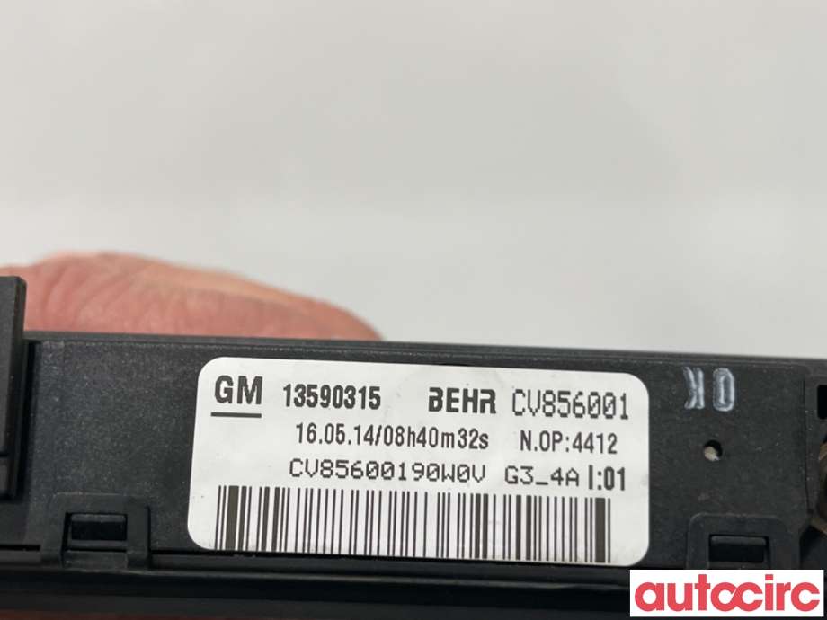 Varmeapparat register til Opel Astra J 2010-2015  (OPEL|13425434|CV856001|39078375)