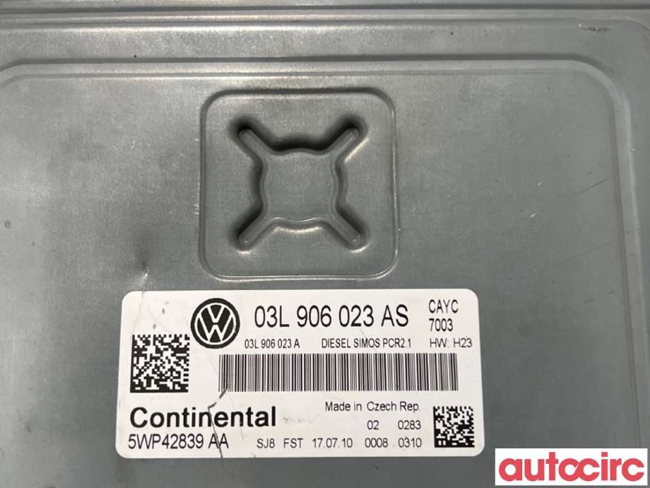 Styreenhet motor til VW Touran 2010-2015 (Type I, Fase 3)  (VOLKSWAGEN|03L906023AS|5WP42839)