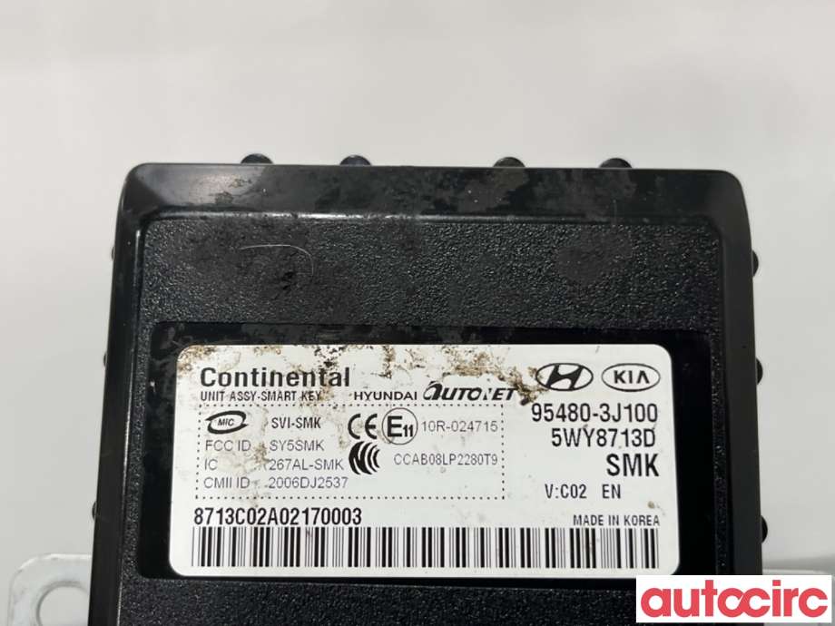 Styreenhet nøkkelfri/keyless til Hyundai Ix35 2010-2015  (HYUNDAI|954803J100|5WY8713D|95480-3J100)