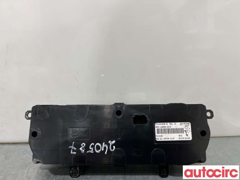 Varmeapparat betjening til Renault Captur 2020-->> (Type II)  (RENAULT|275105430R|E1149725B)