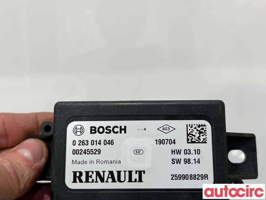 Styreenhet parkering til Renault Captur 2020-->> (Type II)  (RENAULT|259908829R|0263014046)