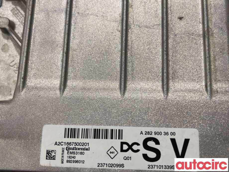 Styreenhet motor til Renault Captur 2020-->> (Type II)  (RENAULT|237102099S|A2C1667500201|A2829003600)