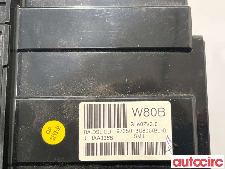 Varmeapparat betjening til Kia Sportage 2010-2016 (Type III)  (KIA|972503U800BLH||97250-3U800)