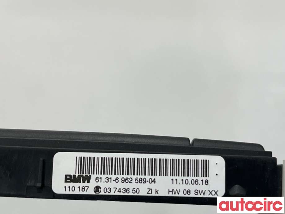 Bryter setevarme til BMW 3-Serie 2005-2011 (E90/E91/E92/E93) (E90/E91/E92/E93) (BMW|61319123756|03743650|6131-6962589)