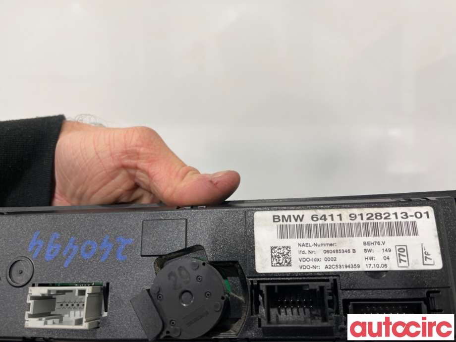 Varmeapparat betjening til BMW 3-Serie 2005-2011 (E90/E91/E92/E93) (E90/E91/E92/E93) (BMW|64119199261|A2C53194359|64119128213)