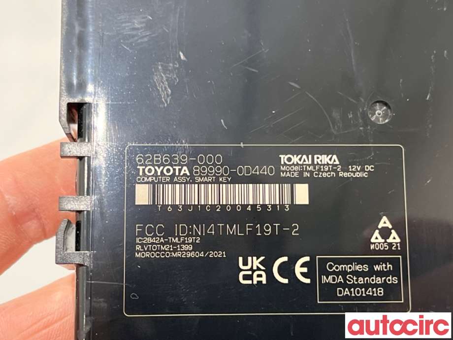 Styreenhet nøkkelfri/keyless til Toyota Yaris 2020-->> (Type IV)  (TOYOTA|899H00D060|62B639-000|89990-0D440)