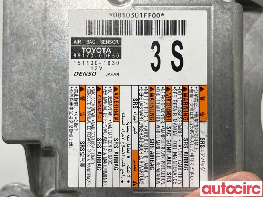 Airbag elektronikk til Toyota Yaris 2020-->> (Type IV) (TOYOTA|891700DF50|151100-1030|89170-DF50)
