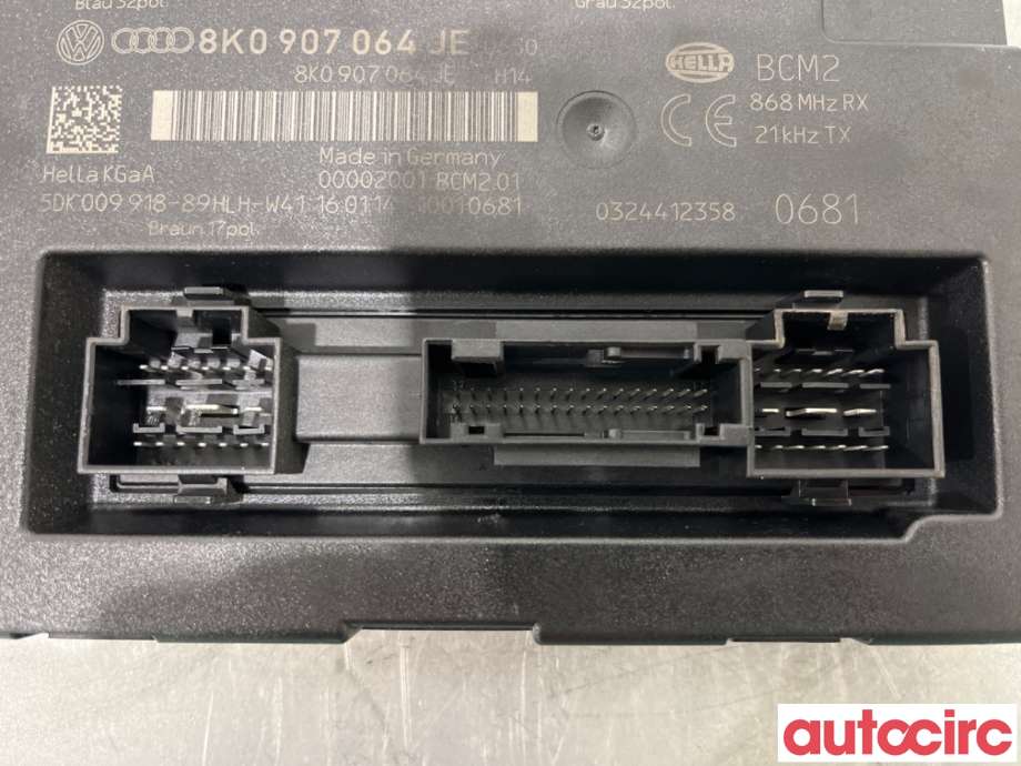 Styreenhet comfort (BCM) til Audi A4, Allroad 2009-2016 (Type I) (B8) (B8) (AUDI|8K0907064JJ|5DK009918-89|8K0907064KJ)