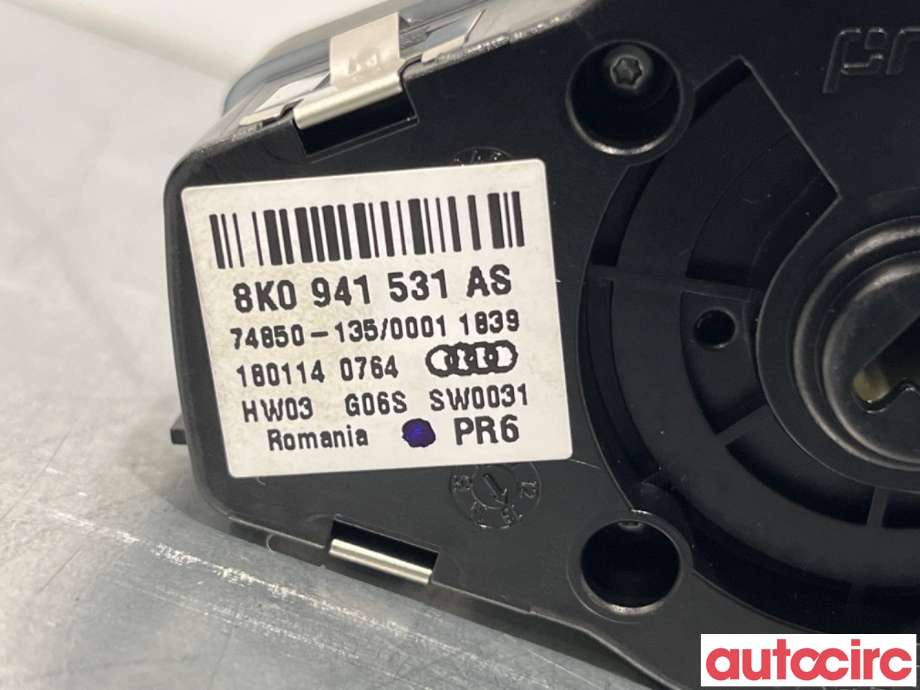 Bryter lys til Audi A4, Allroad 2009-2016 (Type I) (B8) (B8) (AUDI|8K0941531AS|74850-135)