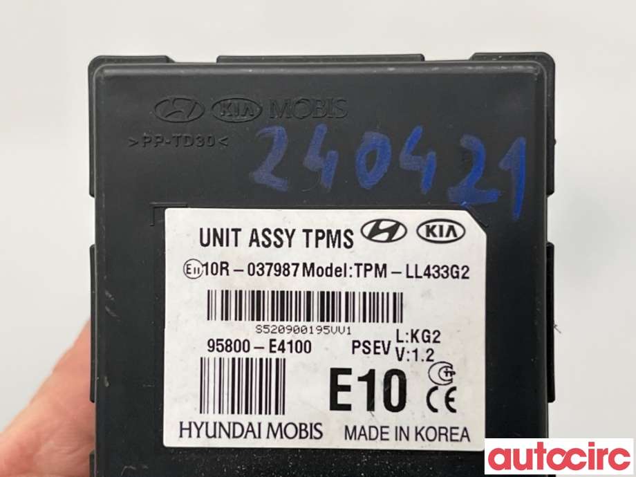 Styreenhet diverse til Kia Soul 2014-2019 (Type II)  (KIA|95800E4100|TPM-LL433G2|95800-E4100)