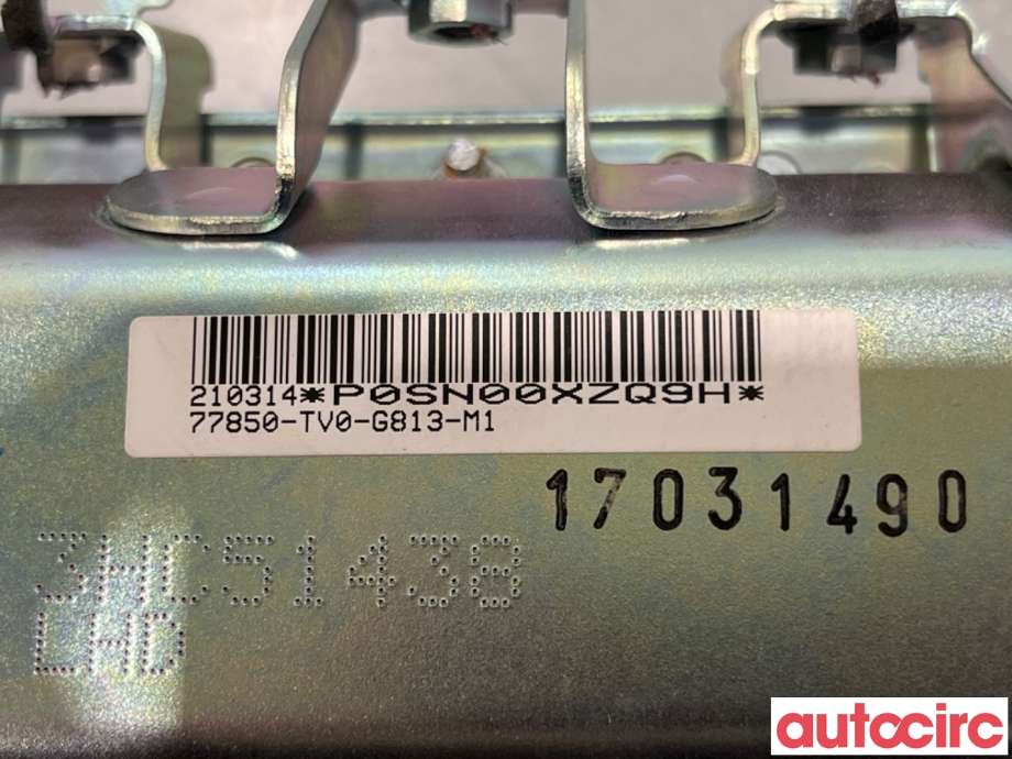 Airbag passasjer til Honda Civic 2012-2015 (Type IX, Fase 1)  (HONDA|77820-TV0-G80||77850-TV0-G813-M1)