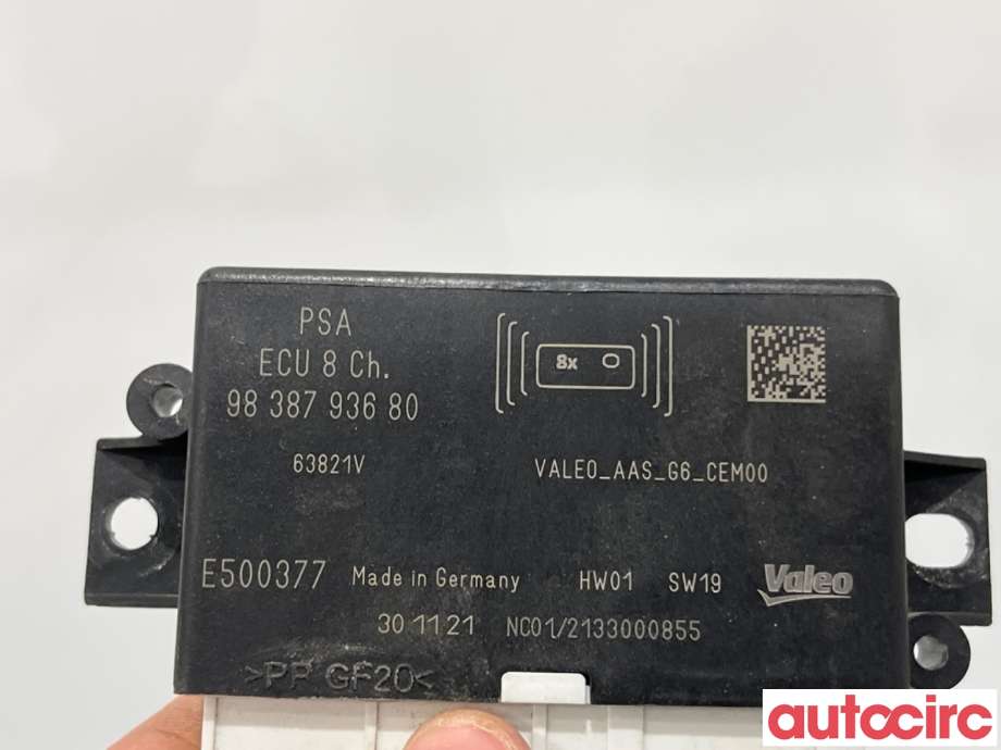 Styreenhet parkering til Opel Combo E 2019-->>  (PEUGEOT|NO NR|E500377|9838793680)