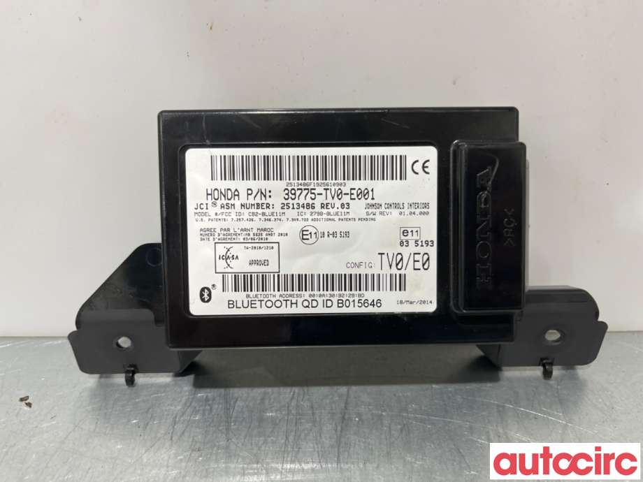 Styreenhet diverse til Honda Civic, 2012-2015 (Type IX, Fase 1)  (HONDA|39775-TV0-E00)