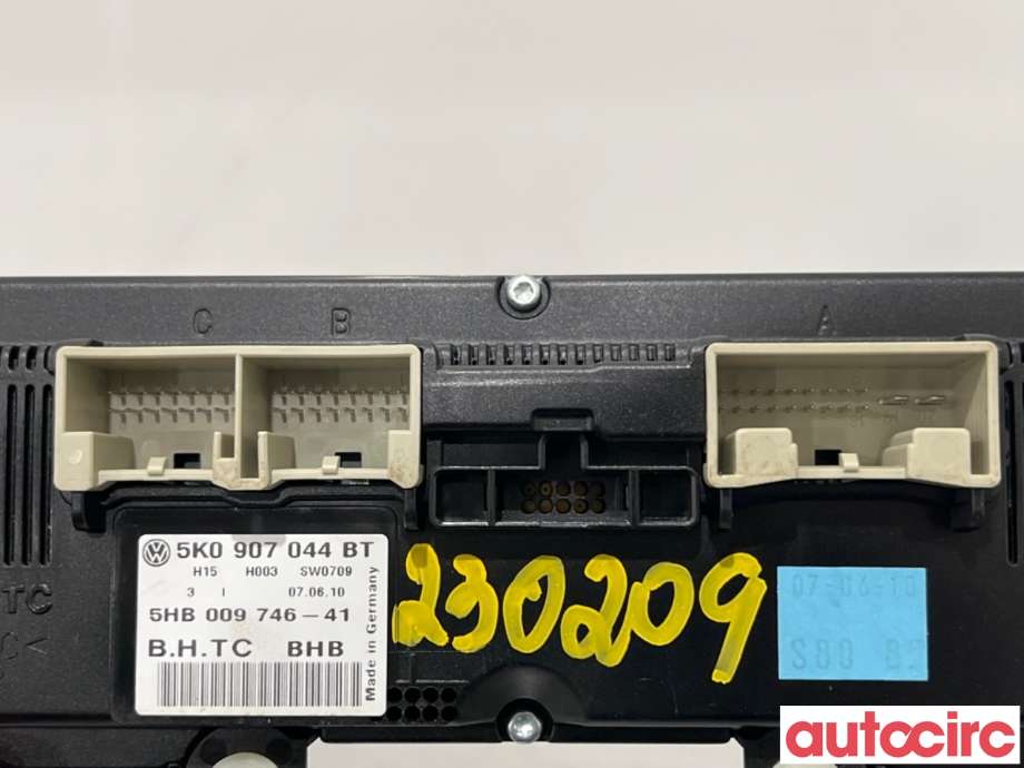 Varmeapparat betjening til VW Golf VI 2008-2012  (VOLKSWAGEN|5K0907044BT|5HB009746-41|5K0907044HB)