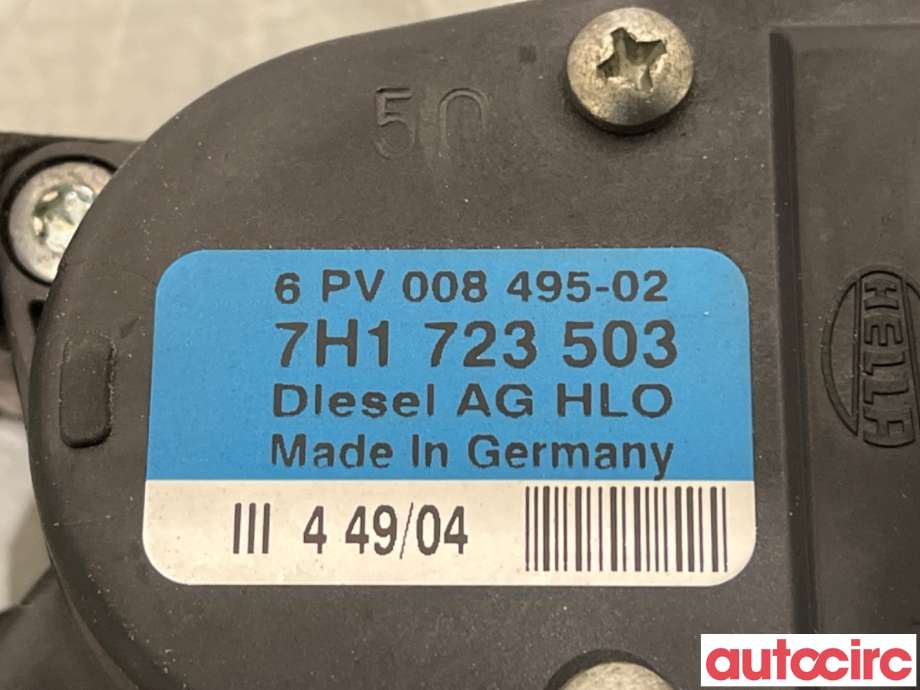 Pedal gass til VW Transporter / Caravelle 2003-2009 (Fase 1) (T5) (T5) (VOLKSWAGEN|7H1723503|7H1723503M)