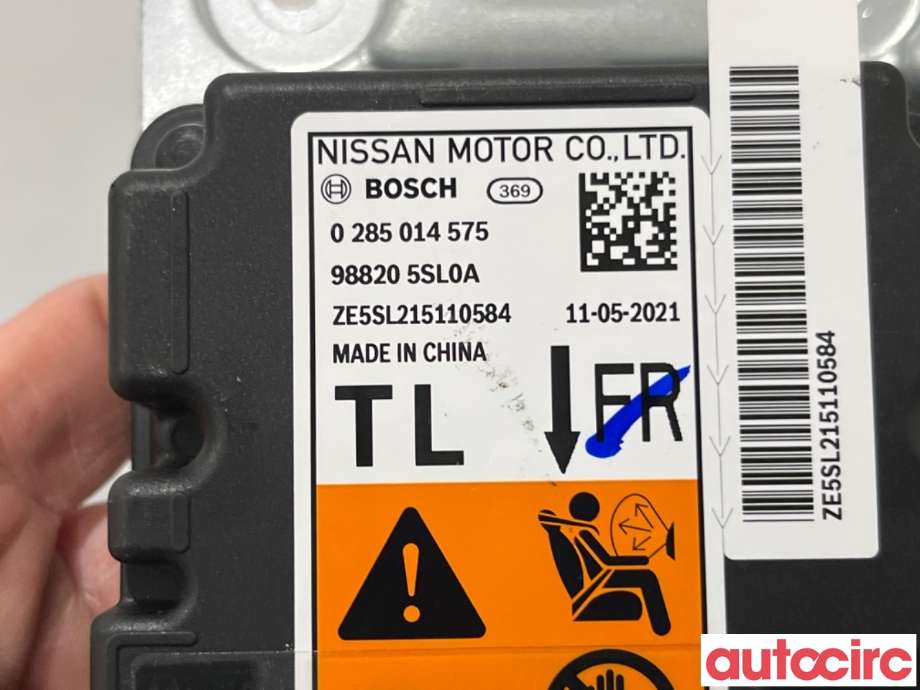 Airbag elektronikk til Nissan Leaf 2018-->> (Type II)  (NISSAN|K88205SL0A|0285014575|988205SL0A)