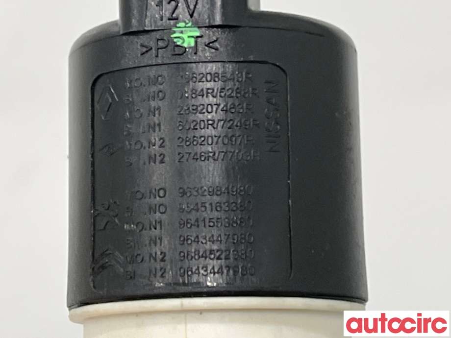 Spylerpumpe foran til Opel Combo E 2019-->> (PEUGEOT|NO NR|286208543R|9632984980)