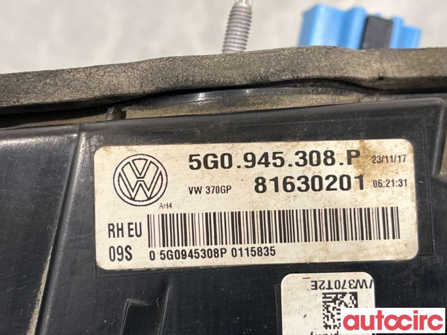 Baklykt høyre indre til VW e-Golf 2017-2020 (Fase 2)  (VOLKSWAGEN|5G0945308P)