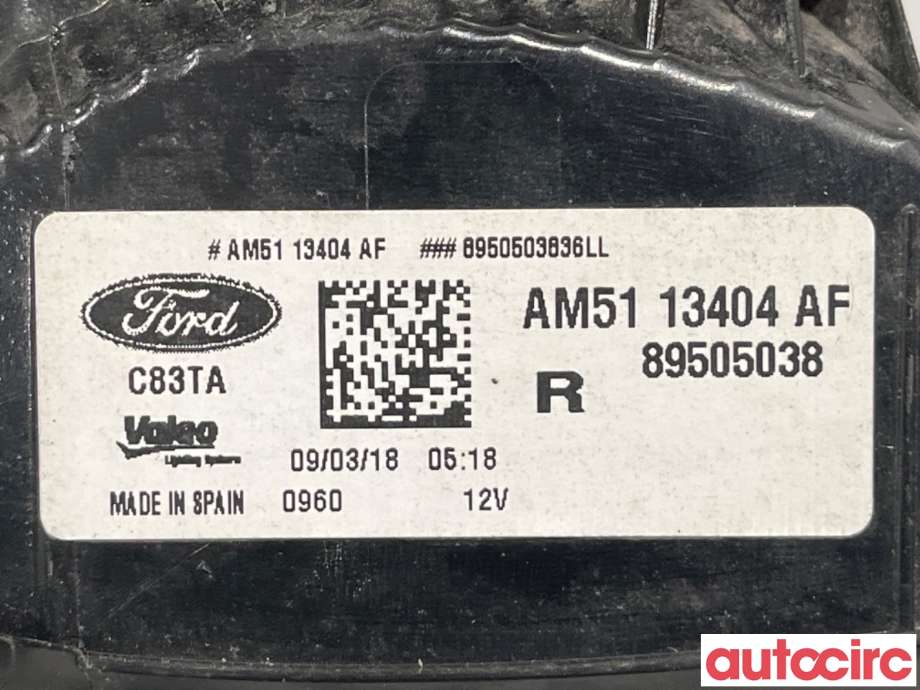 Baklykt høyre til Ford C-Max 2010-2015 (Type II, Fase 1)  (FORD|2035591|AM51-13404-AF)
