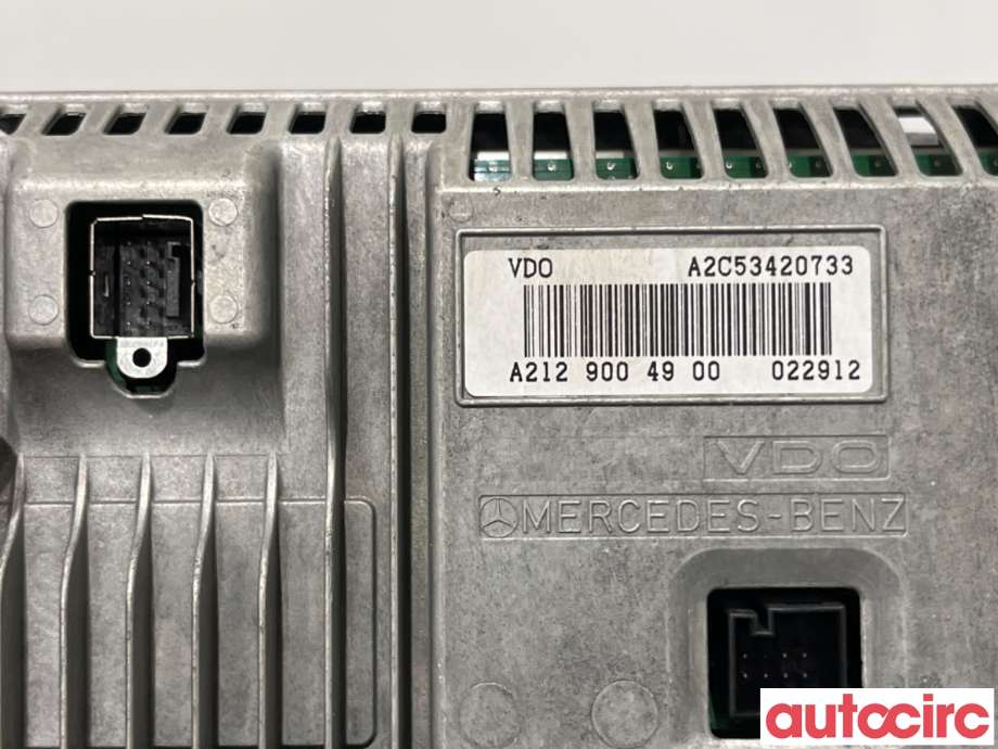 Multimedia display (MCU - Media Controller Unit) til Mercedes E-Klasse 2009-2013 (Fase 1) (W212) (W212) (MERCEDES|A2129009122|A2C53420733|A2129004900)
