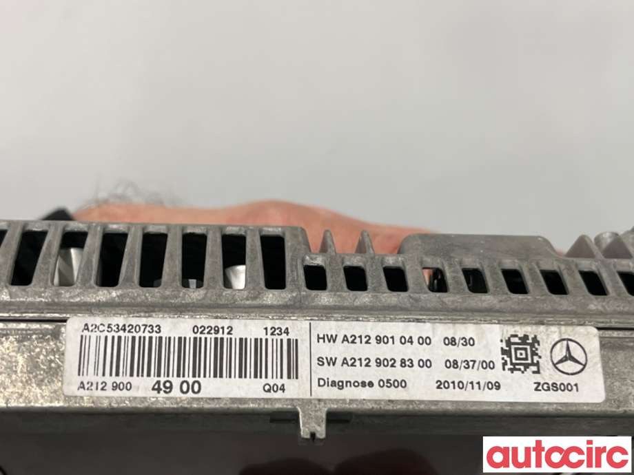 Multimedia display (MCU - Media Controller Unit) til Mercedes E-Klasse 2009-2013 (Fase 1) (W212) (W212) (MERCEDES|A2129009122|A2C53420733|A2129004900)