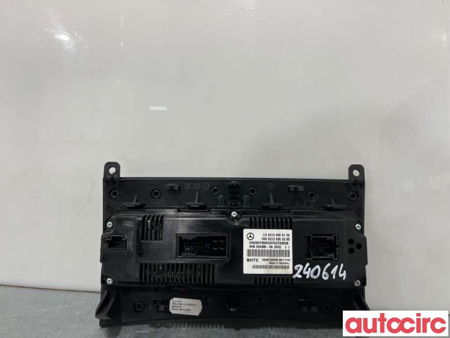 Varmeapparat betjening til Mercedes E-Klasse 2009-2013 (Fase 1) (W212) (W212) (MERCEDES|A2129008608|5HB009355-59|A2129006527)