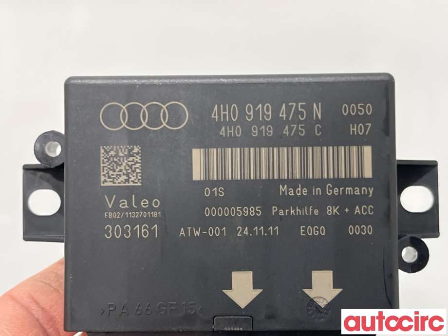 Styreenhet parkering til Audi A6 2011-2014 (Type IV, Fase 1) (C7) (C7) (AUDI|4H0919475Q|303161|4H0919475N)
