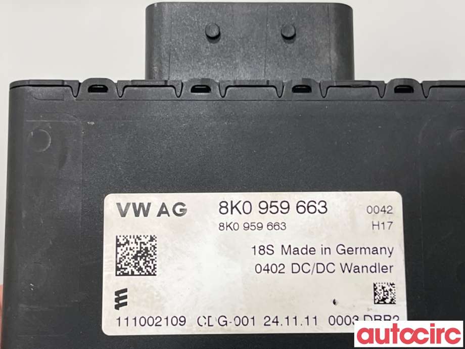 Styreenhet diverse til Audi A6 2011-2014 (Type IV, Fase 1) (C7) (C7) (AUDI|8K0959663D|111002109|8K0959663)