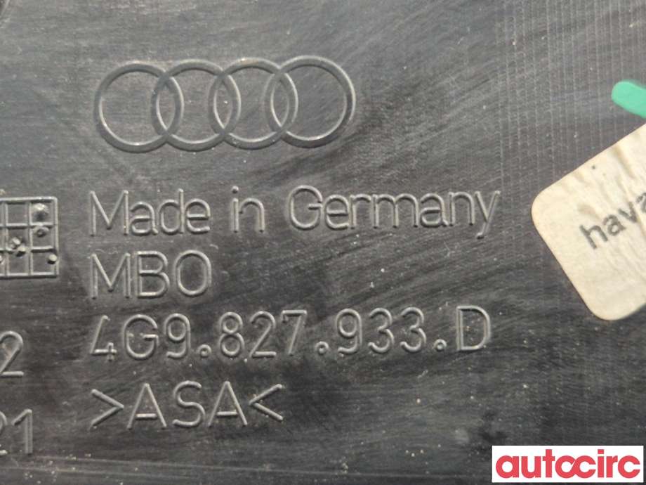 Spoiler bakluke til Audi A6, Allroad 2012-2014 (Type III, Fase 1) (C7) (C7) (AUDI|4G9827933E|4G9827933D)