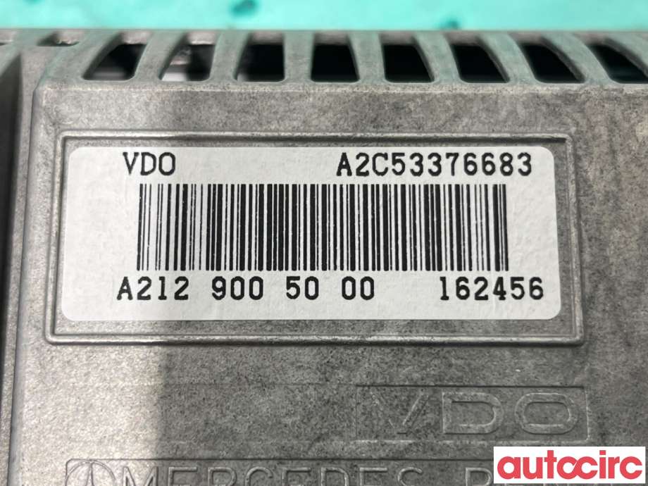 Instrument kjørecomputer til Mercedes E-Klasse 2009-2013 (Fase 1) (W212) (W212) (MERCEDES|A2129009022|A2C53376683|A2129005000)