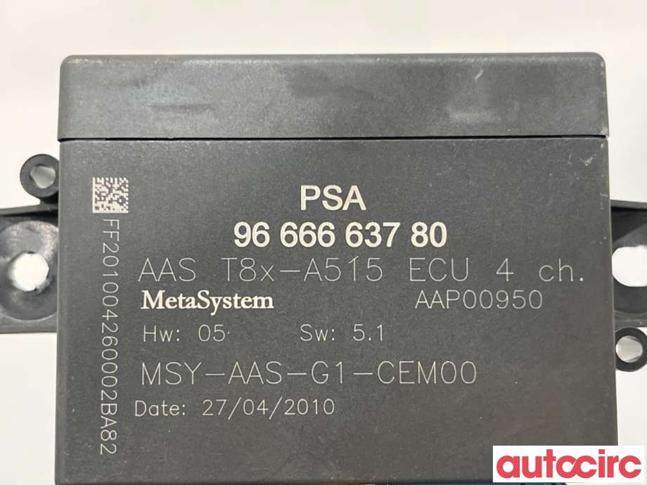 Styreenhet parkering til Peugeot 3008 2009-2016 (Type I)  (PEUGEOT|6590NK|AAP00950|1607732680)