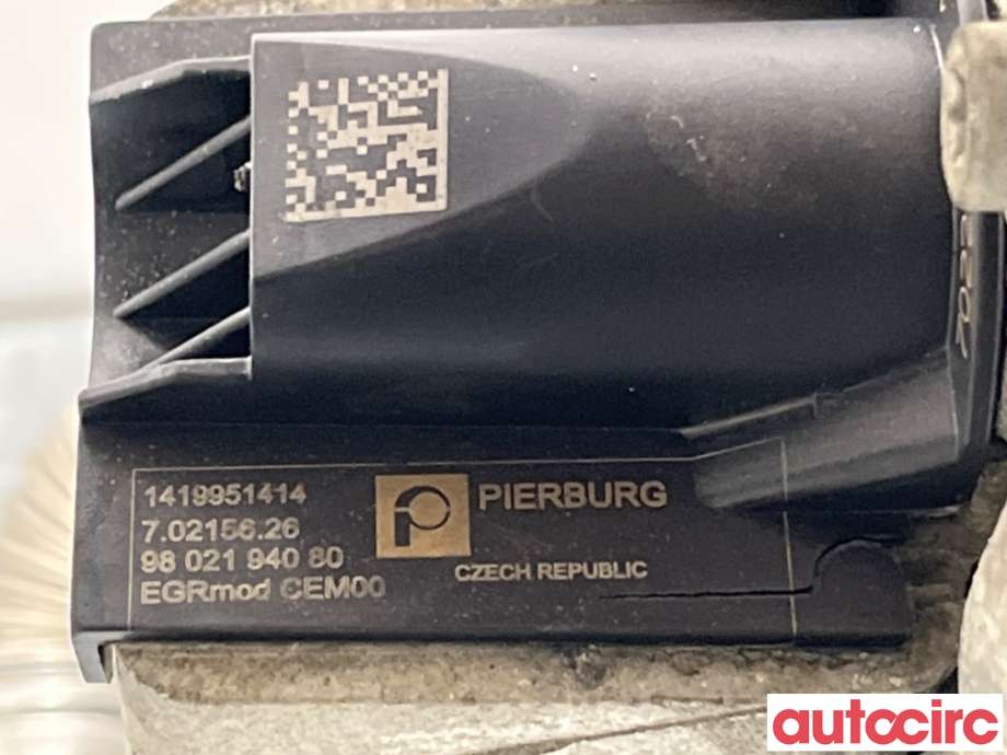 EGR-ventil til Peugeot 508 2014-2018 (Type I, Fase 2)  (PEUGEOT|1679828080|70215626|9802194080)