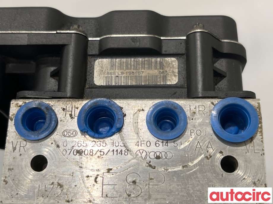 ABS sentral til Audi A6 2005-2008 (Type III, Fase 1) (C6) (C6) (AUDI|4F0614517AC|0265235103|4F0614517AA)