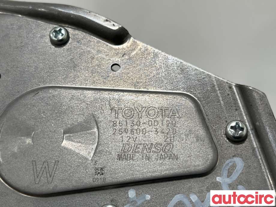 Viskermotor bakrute til Toyota Yaris 2014-2020 (Type III, Fase 2)  (TOYOTA|851300D190|259600-3420|85130-0D190)