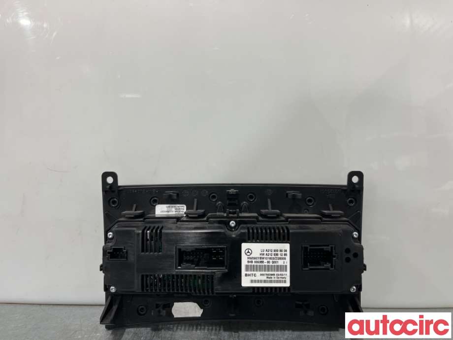 Varmeapparat betjening til Mercedes E-Klasse 2009-2013 (Fase 1) (W212) (W212) (MERCEDES|A2129008908|5HB009355-80|A2129006627)