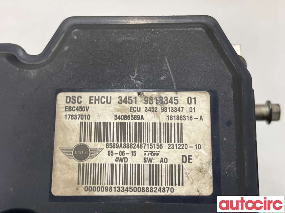 ABS sentral til Mini Countryman 2010-2016 (R60) (R60) (MINI|34519813831|54086589A|34519813345)
