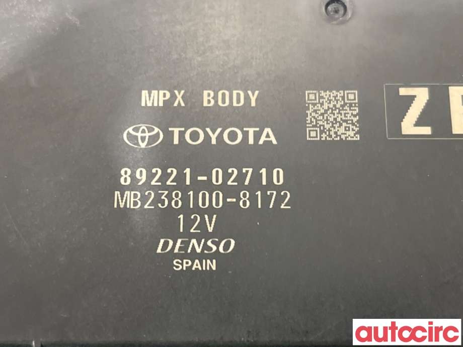 Styreenhet diverse til Toyota Corolla 2019-->> (TOYOTA|8922002R00|MB238100-8172|89221-02710)