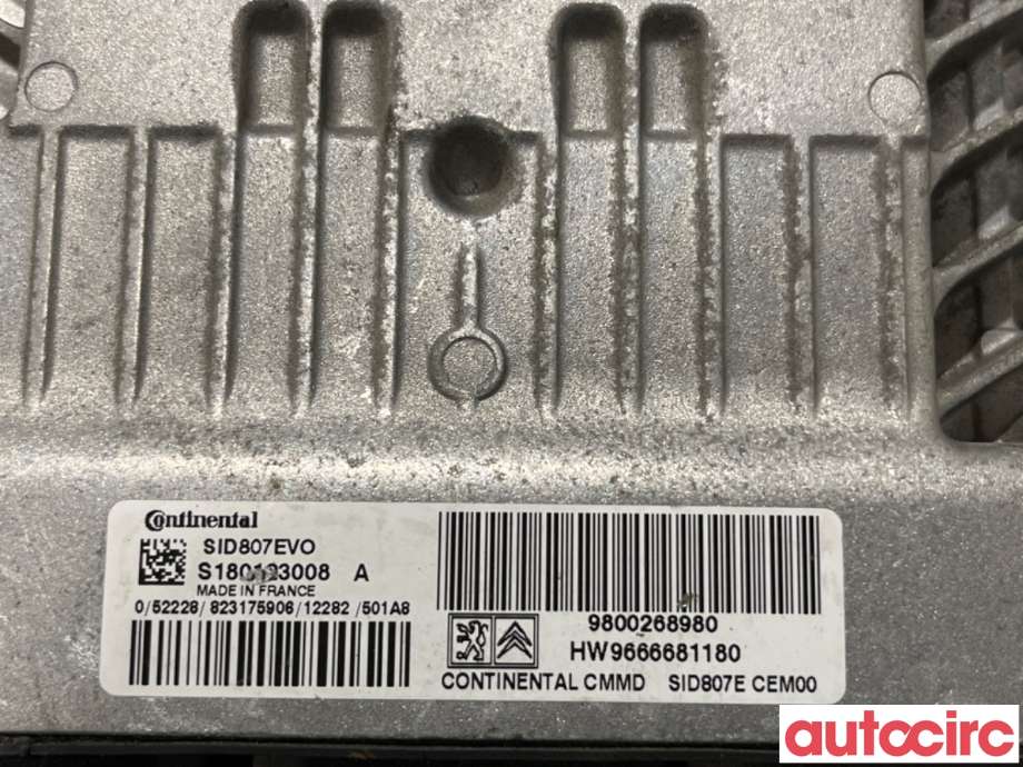 Styreenhet motor til Citroën DS3 2010-2019  (CITROEN|1677627280|S180123008|9800268980)