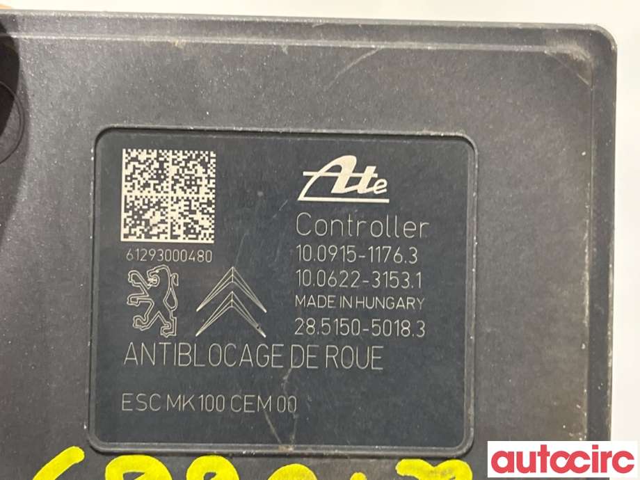 ABS sentral til Citroën DS3 2010-2019  (CITROEN|1680933880|100915-11763|9804161580)