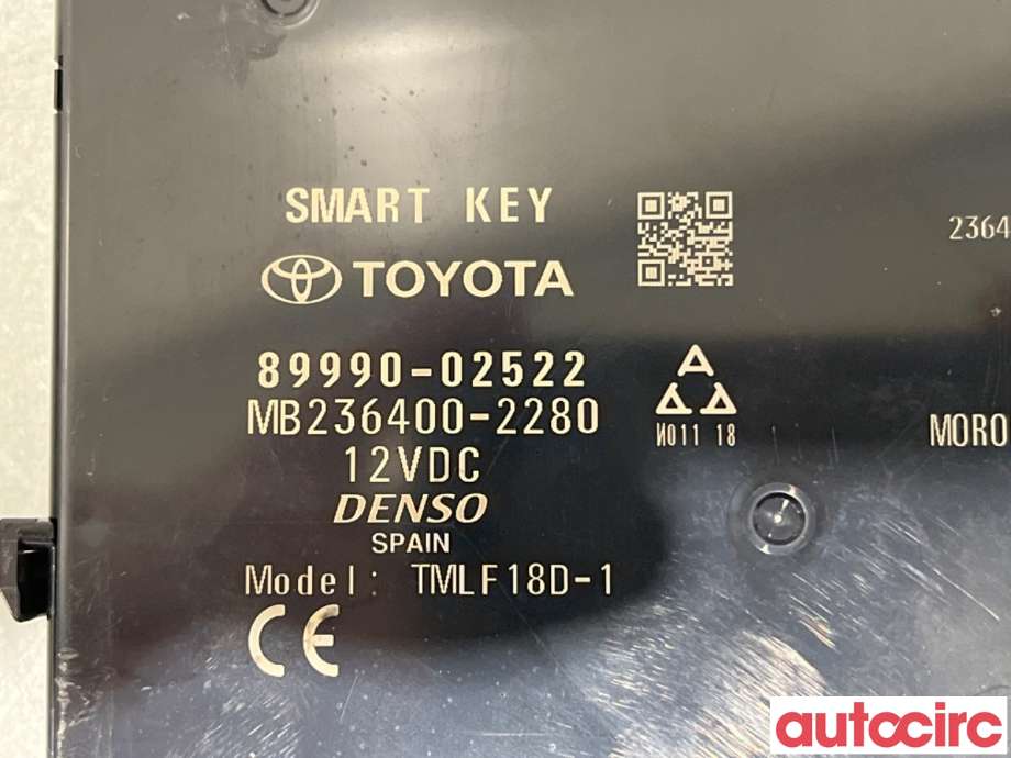 Styreenhet nøkkelfri/keyless til Toyota Corolla 2019-->>  (TOYOTA|899H002102|MB236400-2280|89990-02522)