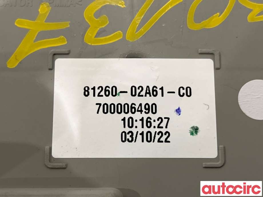 Taklyspanel til Toyota Corolla 2019-->>  (TOYOTA|8126002A61C0||81260-02A61)