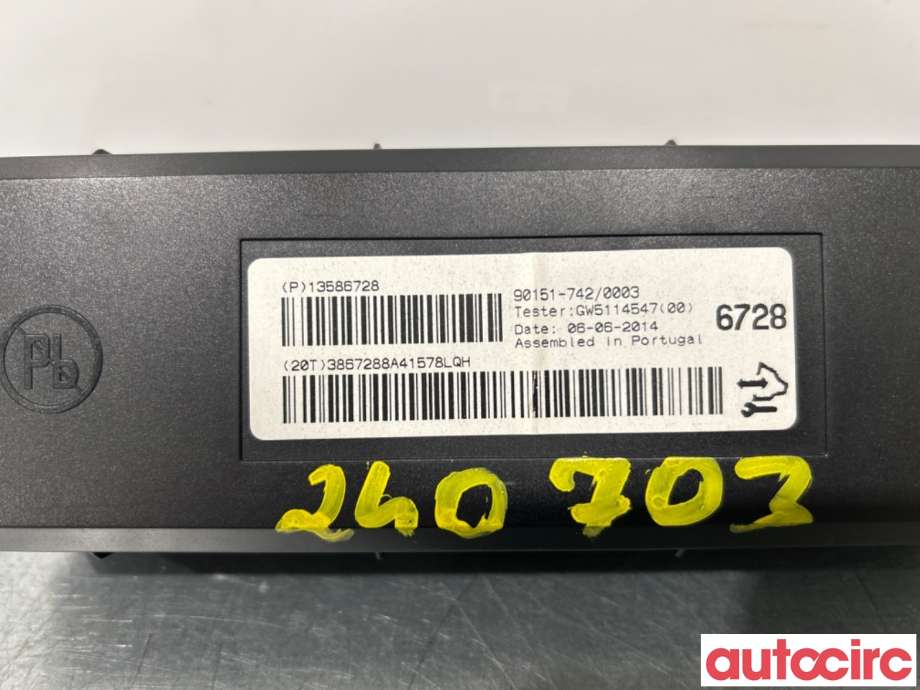 Styreenhet klima/aircondition til Opel Astra J 2010-2015  (OPEL|13586728)