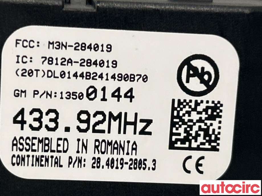 Antenne forsterker til Opel Astra J 2010-2015 (OPEL|13500144)