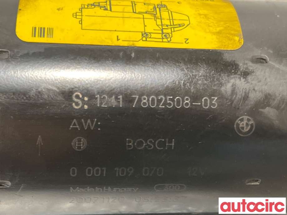 Starter diesel til BMW 5-Serie 2003-2010 (E60/E61) (E60/E61) (BMW|12418570238|0001109070|12417802508)