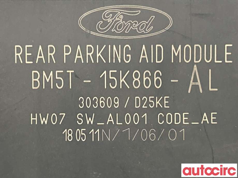 Styreenhet parkering til Ford C-Max 2010-2015 (Type II, Fase 1)  (FORD|1834575|BM5T-15K866-AL)