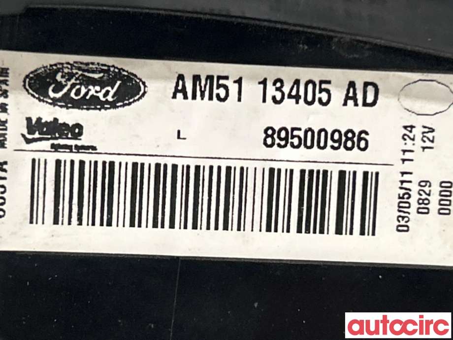 Baklykt venstre til Ford C-Max 2010-2015 (Type II, Fase 1)  (FORD|2035590)
